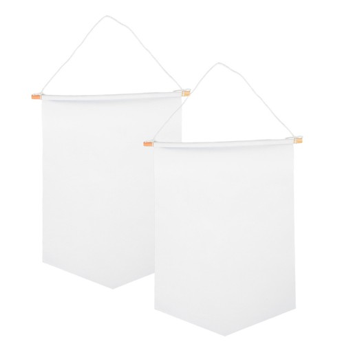 2pz striscioni tessuto bianco - 2pz,